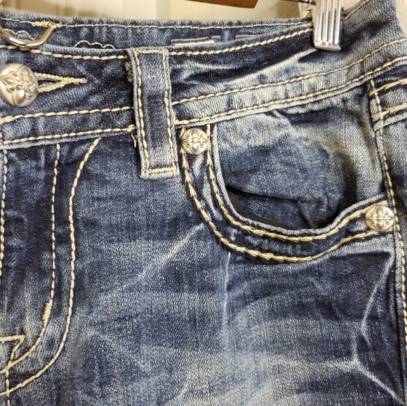 Miss Me Women's Adorned Signature Boot Jeans - Picture 4 of 14